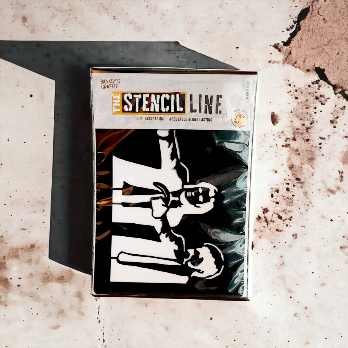 Plantilla de graffiti de Banksy - Pulp Fiction
