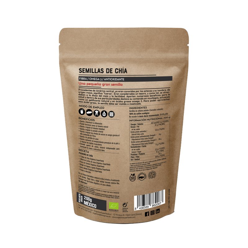 Organic chia seeds - 200g