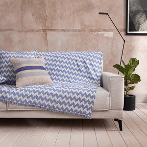 Überwurf GOFIS HOME Sommerwellen Marineblau 466/ 09