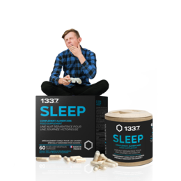Dietary supplement for sleep support. Contains natural ingredients like melatonin, chamomile, and valerian root to promote restful sleep.