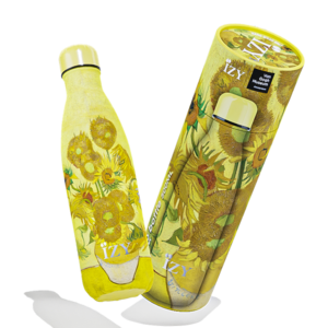 Izy Thermos Flasche - Sonnenblumen - Van Gogh - 500 ml to -go isolierte Wasserflaschen