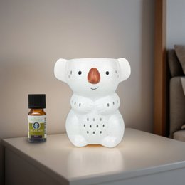 Céramy Koko Perfume Burner - Scented Atmosphere - Fun Craft Object - Easy Aromatherapy - Modern Scented Interior - Teddy Bear Decoration - Koala Figurine