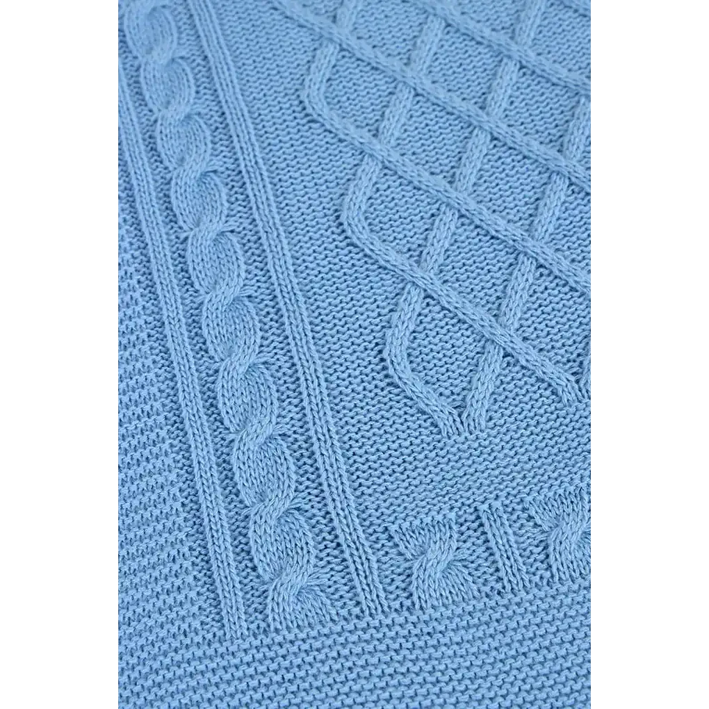 Baby strik tæppe, geometrisk mønster
