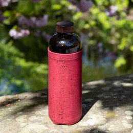Water bottle - wine red cover - 600ml
