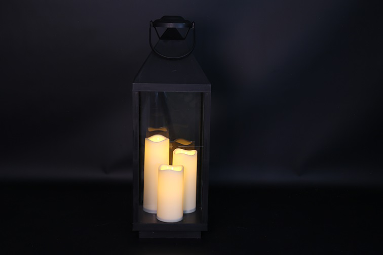 LED Lantaarn 3x Toulon L zwa
