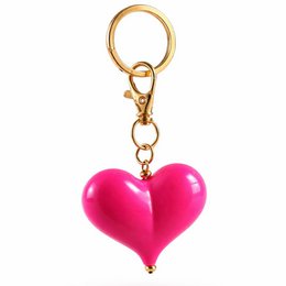 Ronde sleutelhanger met hart