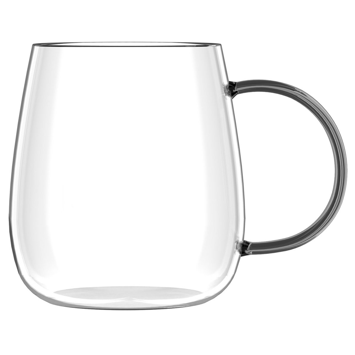 SET de 2 vasos monopar con mango gris 400 mlBOLLA 1159