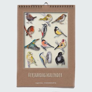 Birthday calendar birds