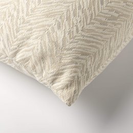 Dutch Decor AUGUSTA - Outdoor cushion 30x50 cm - Marshmallow - White and beige