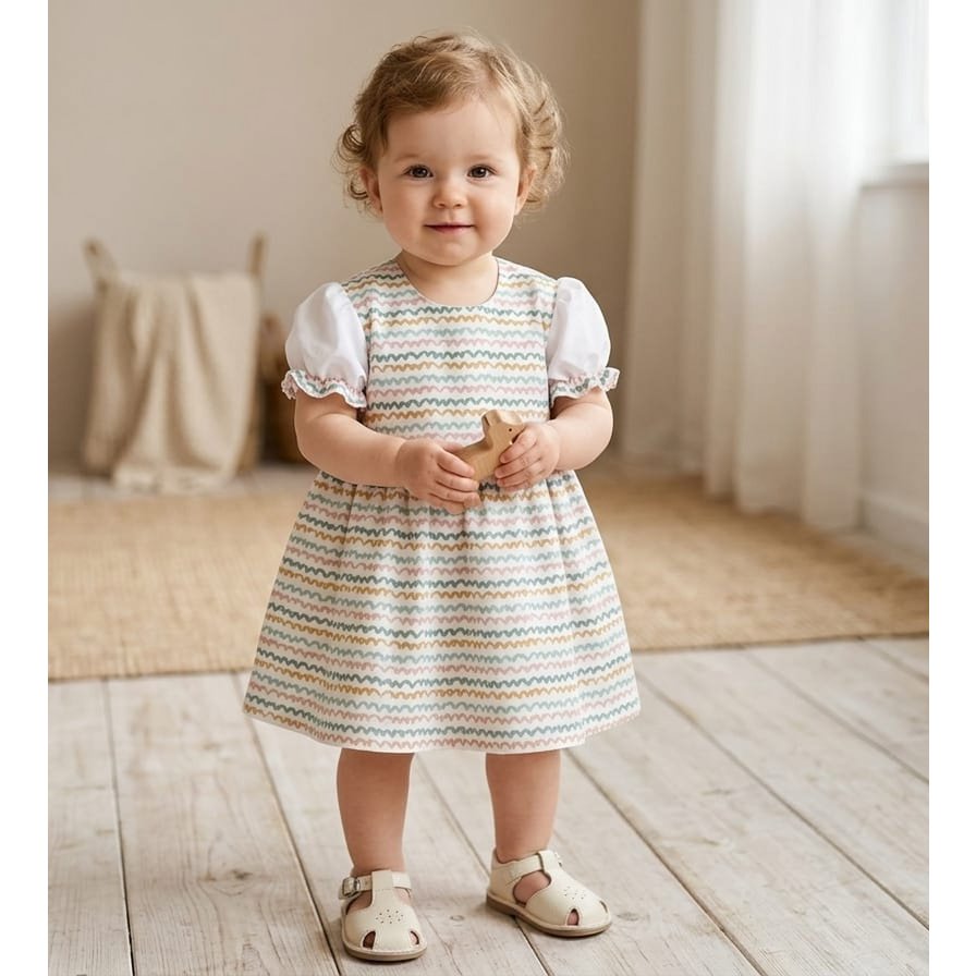 Robe bébé olive