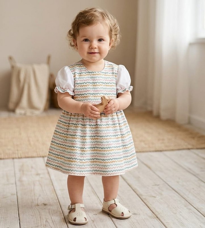 Robe bébé olive