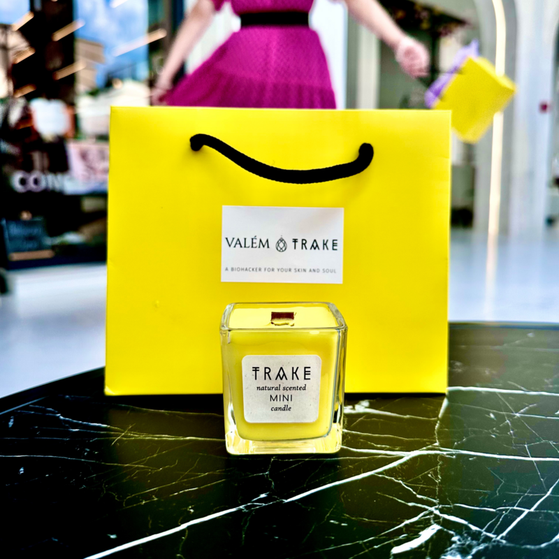 Mini Summer Candle - Sage, Jasmine, Orange & Lavender | Handgegoten soja-was in de pot met een reisgrootte