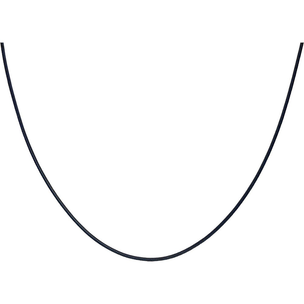 PURE snake chain with bayonet clasp 45cm in stainless steel - black