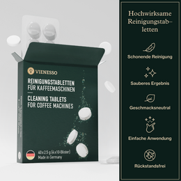 Tablet per la pulizia per macchine da caffè completamente automatiche (40x2.5g)