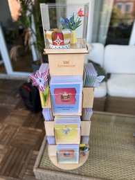 Faltmeister POS Display - Holzdrehständer Gross