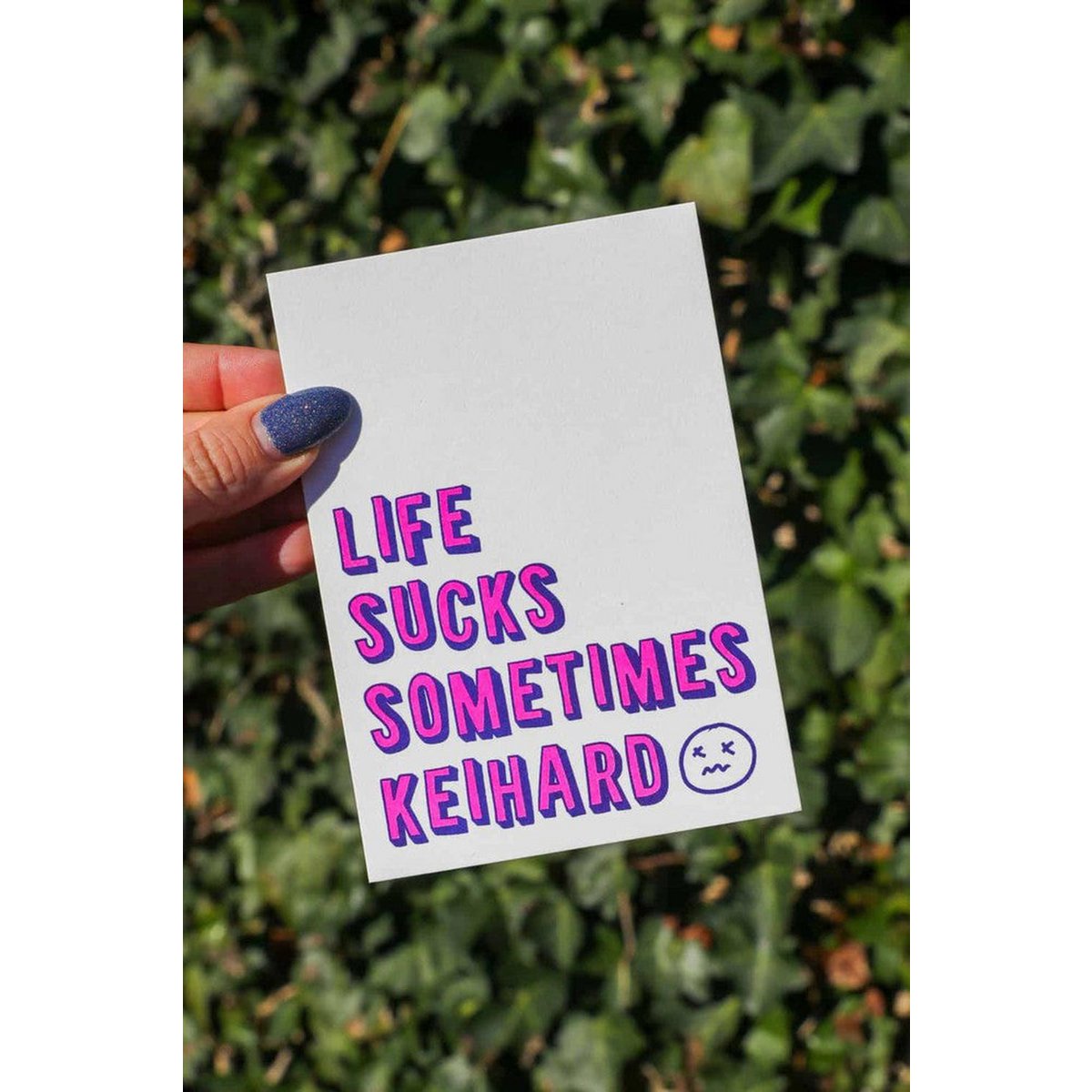 Riso print Life sucks sometimes keihard