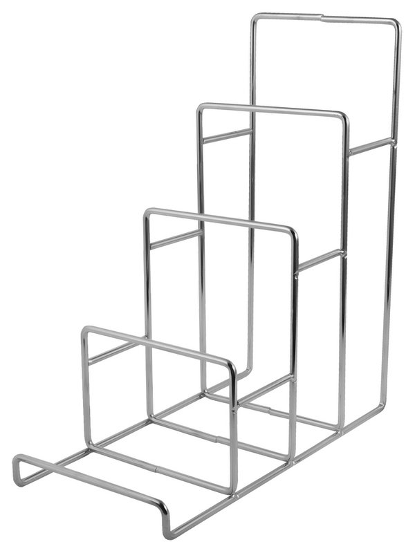 Silver Metal Wallet Stand 26cm x 12cm x 28cm