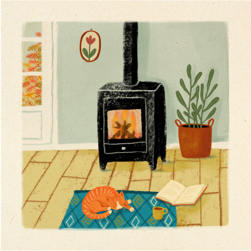 Greeting card | Fall afternoon