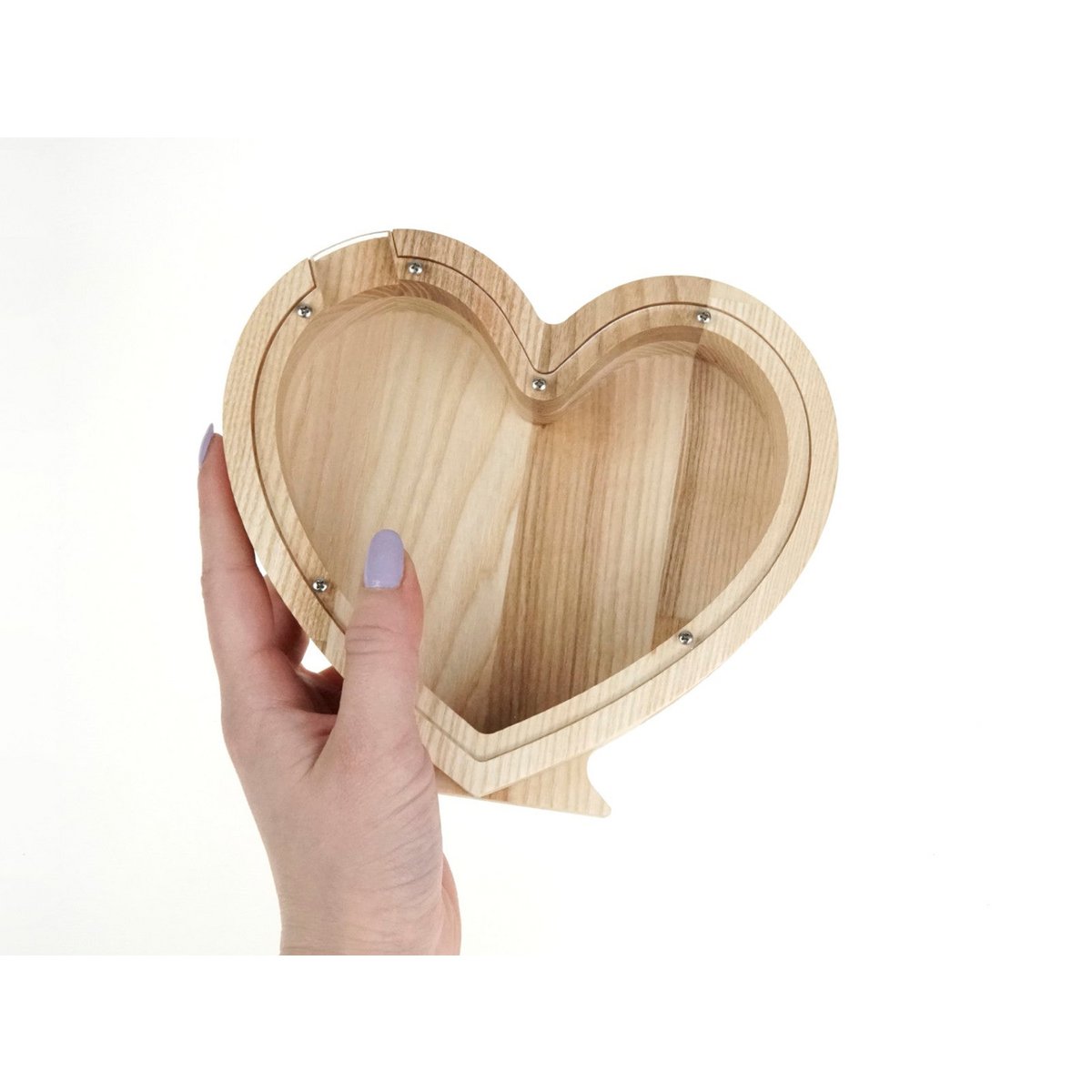 Sparschwein, Holz Sparschwein Herz