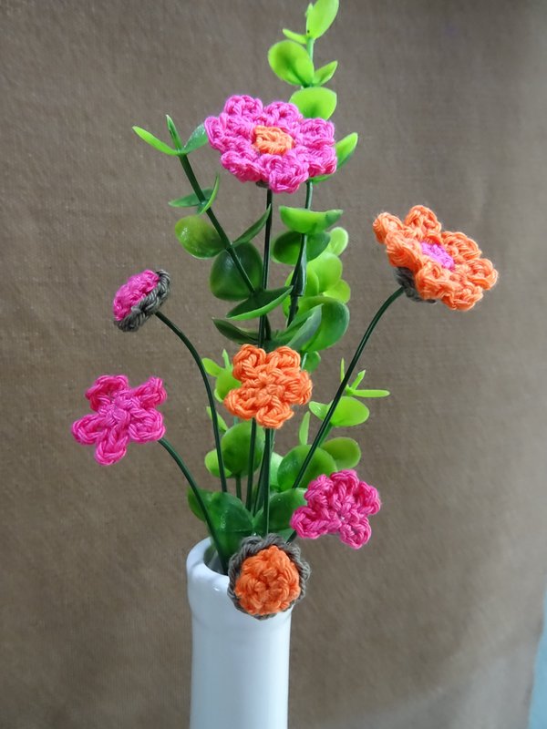 Bouquet Rose/Orange Vert