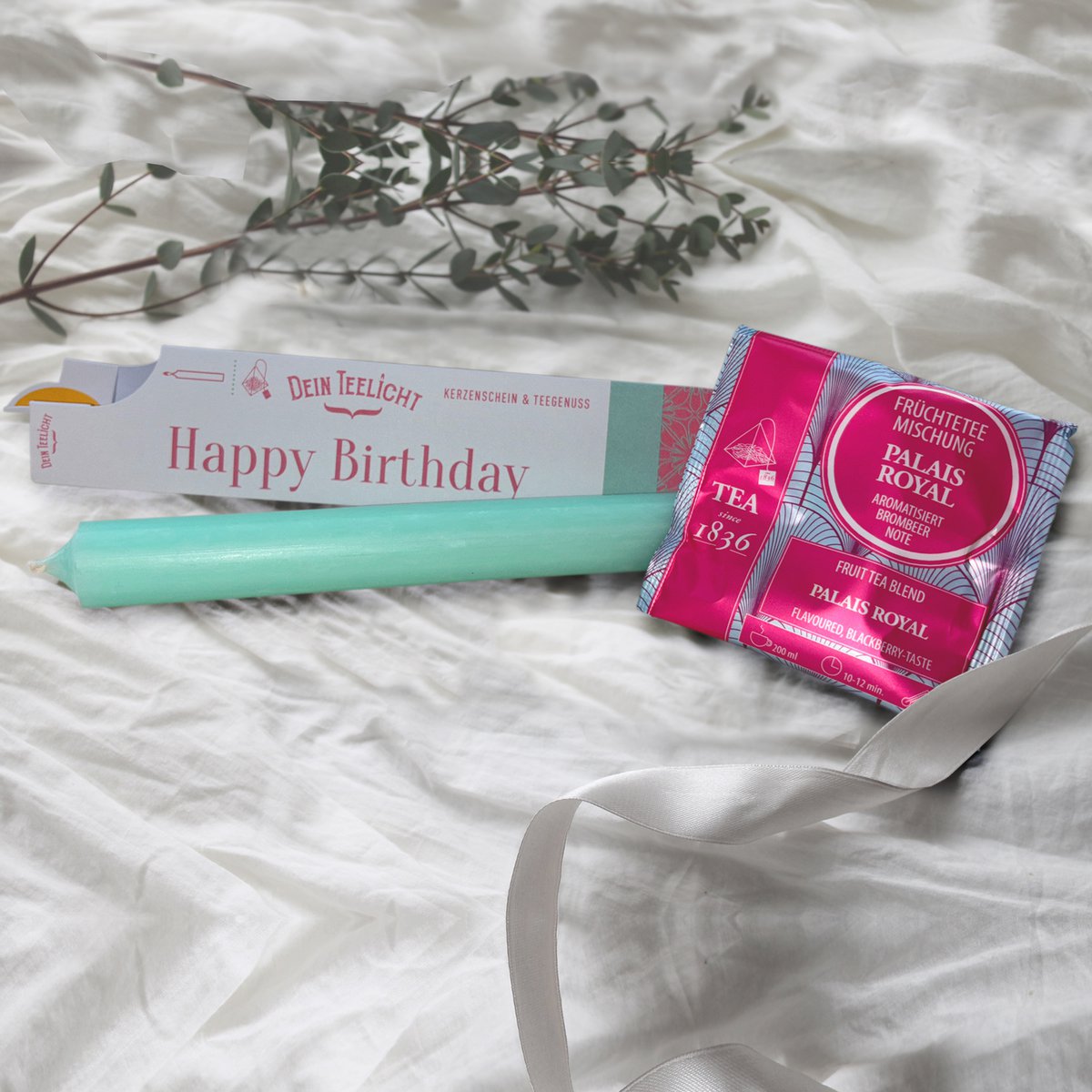 DEIN TEELICHT / Kerzenschein & Teegenuß / Happy Birthday / VE 12