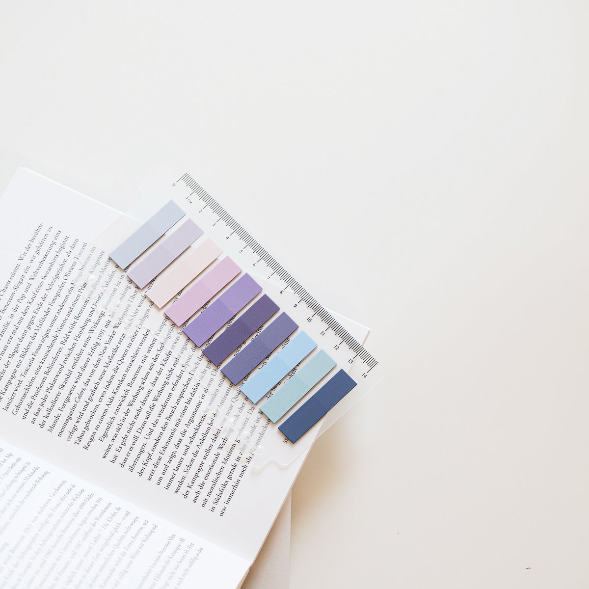 Mystic Purple | Ordinate Pack of 200 Adhesive Strips Adhesive Marker Film | Writeable sticky notes tabs | 10 Colors Adhesive Markers | Adhesive notes l Index Tabs | Page Marker for page marking