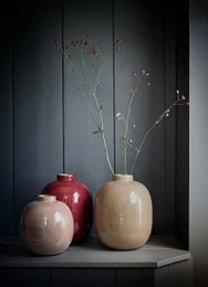Vase Metal Khaki 32cm