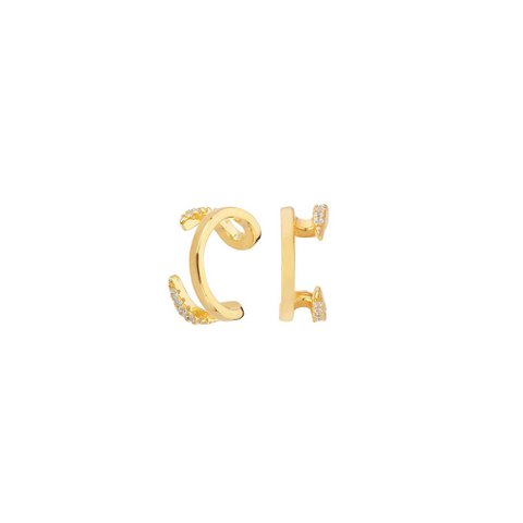 Gold Plated Fantasy Earcuffs