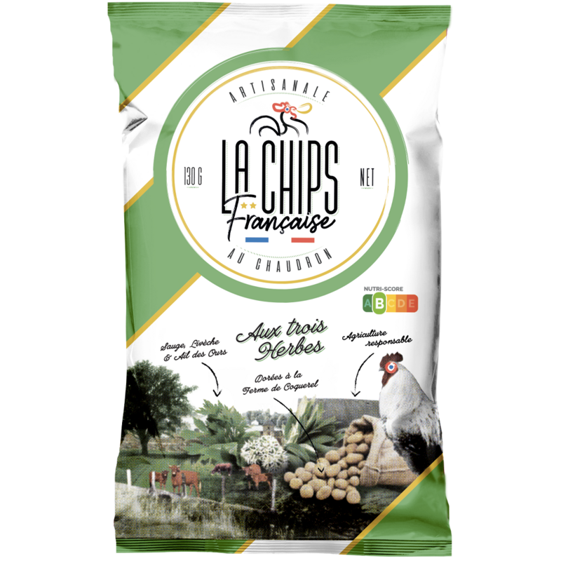 Französische Chips mit 3 Kräutern 130 g