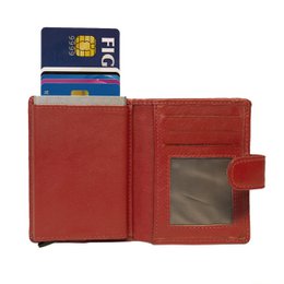 Cardprotector - Miniwallet - Mini wallet - Leather card holder leather - Credit card holder In 11 Colors