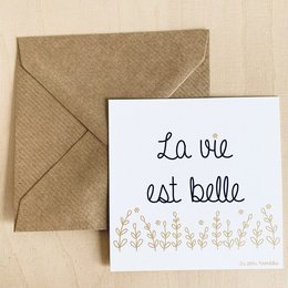 Card - Life is beautiful
