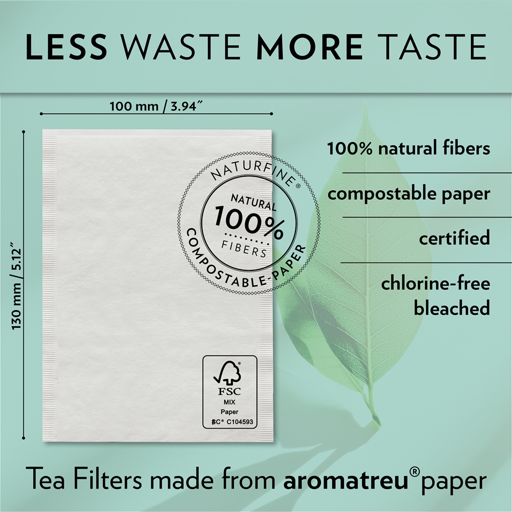 TEACUP, Tea Filters + Bambusstick
