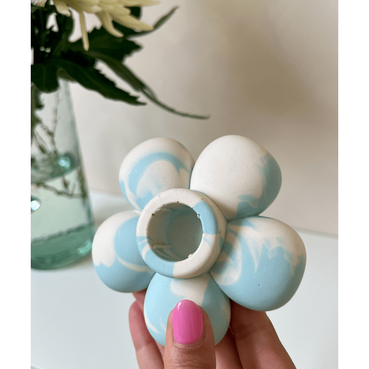 Blue & White