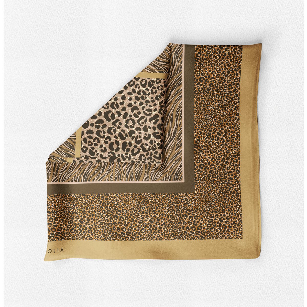 Schal mit Animal-Print, 180 x 75 cm, 100 % Seide