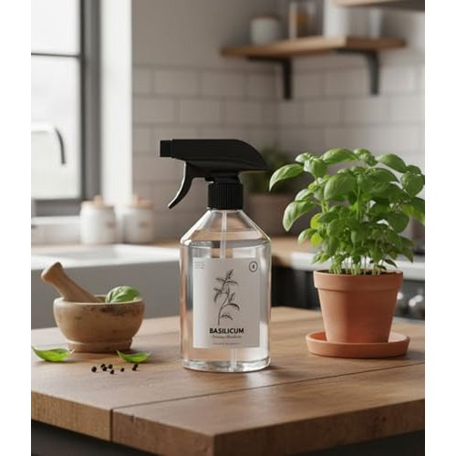 Basil room spray 500ml – fresh herbal scent, natural