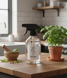 Basil room spray 500ml – fresh herbal scent, natural