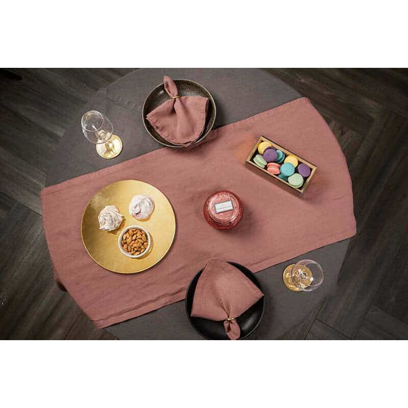 Linen table napkin Clay