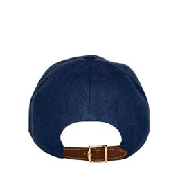 Gorra de béisbol de lino azul marino - Gorra minimalista refinada | Estructura blanda | Diseño de CacheMio®