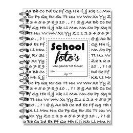 A5 school photo booklet, a compact spiral-bound book for capturing school photos and memories. The booklet features pages with space to record student information and details.
