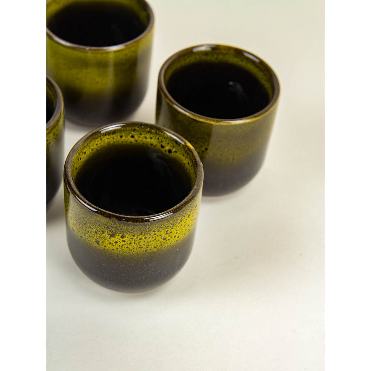 Set of 6 straw ash cups