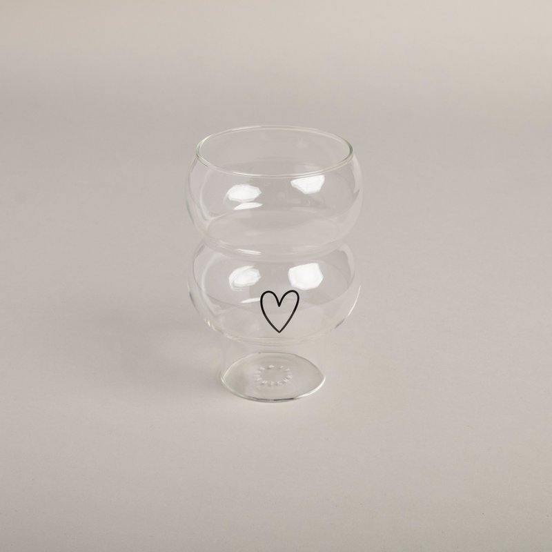 Double Bubble Glas Herz (VE = 6 Stk)