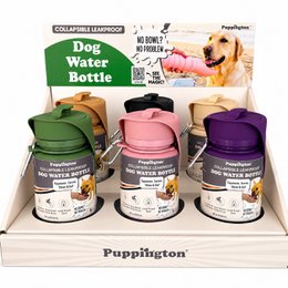 Dog Water Bottle Detail Counter Display (kun display - flasker medfølger ikke)