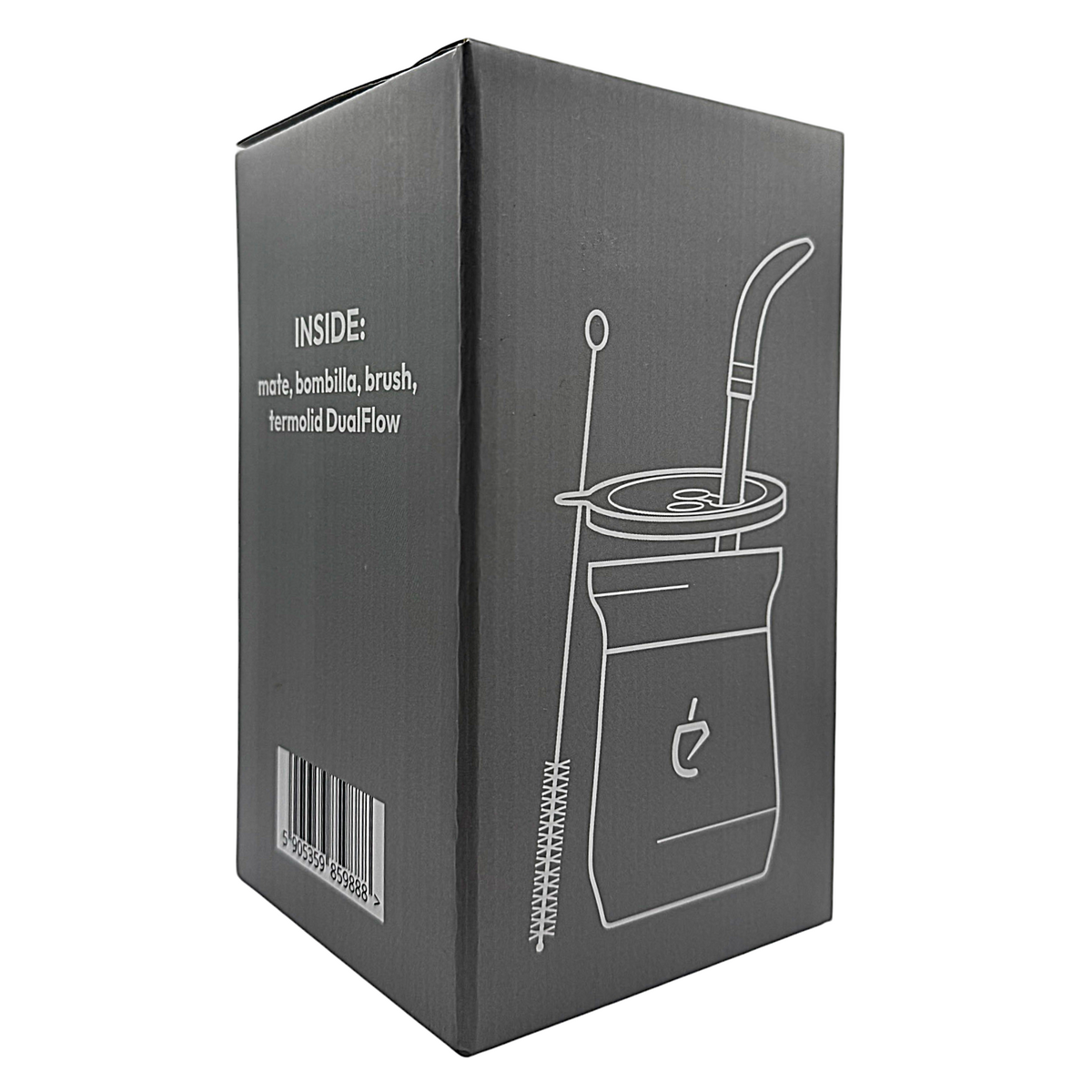 Yerba Mate Set Termolid DualFlow PRO – Gris cendré | Un Mate®