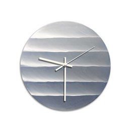 Orologio da parete in alluminio lucidato