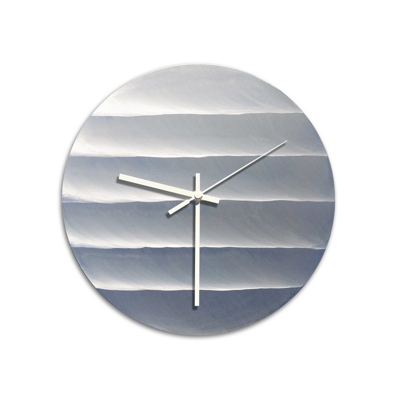 Orologio da parete in alluminio lucidato