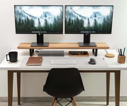 Dual Desk Shelf – Monitor Stand