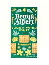 Crunchy waffle cookies with a golden, crispy texture and a sweet, honey-like flavor. Made with simple, natural ingredients.