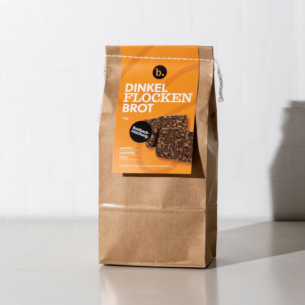 Brotbackmischung: Dinkel-Flocken-Brot