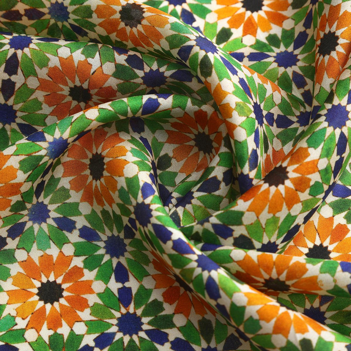 Islamic Art Print Square Silk Scarf Nur