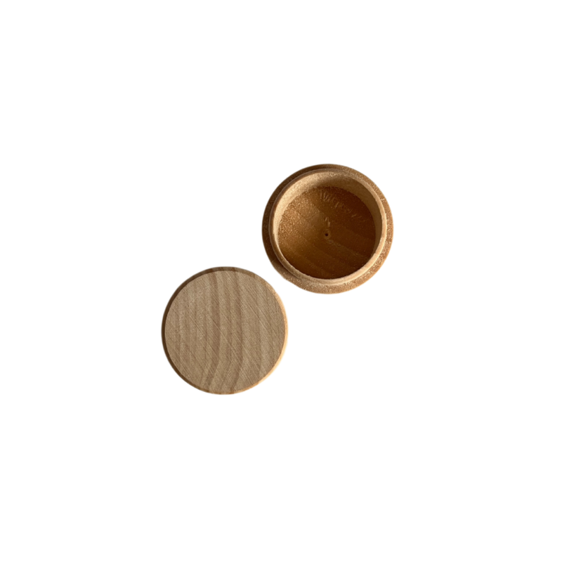 Wooden teeth / hair lock box small